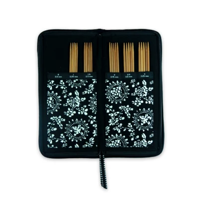 ChiaoGoo Set Ferri a Doppia Punta Bambù Patina, 15 cm