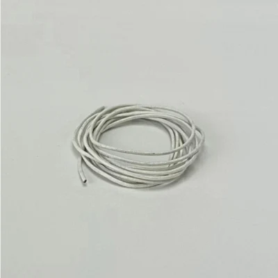 HobbyArts Cordino in pelle, 1 m, Bianco