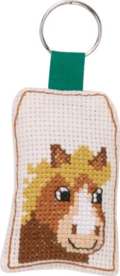 Kit Ricamo Portachiavi Cavallo 5 x 7 cm