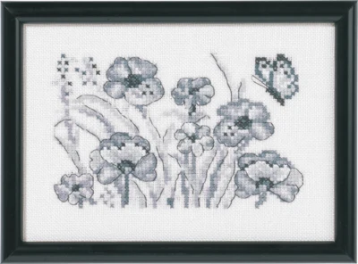 Kit Ricamo Papaveri 12 x 17 cm