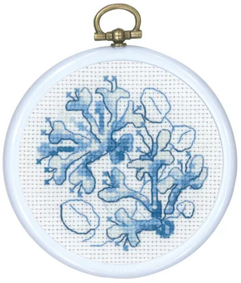 Kit Ricamo Caprifoglio Blu 8 Ø