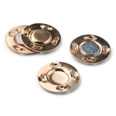 LindeHobby Bottoni Magnetici, Oro, 20 mm, 2 set