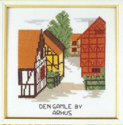 Kit di ricamo La città vecchia 15 x 15 cm