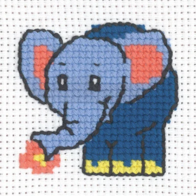 Kit da Ricamo Elefante 8 x 8 cm