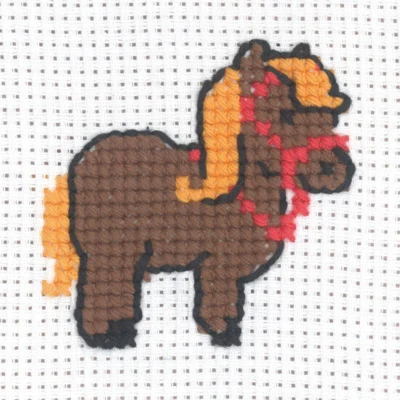 Kit per Ricamo Cavallo 8 x 8 cm
