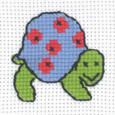 Kit Ricamo Tartaruga 8 x 8 cm