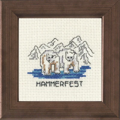 Kit da ricamo Hammerfest 10 x 10 cm R5370