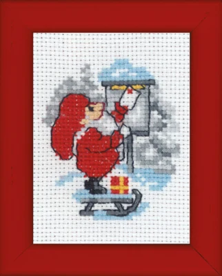 Kit da Ricamo Elfo con Lettera 6 x 8 cm