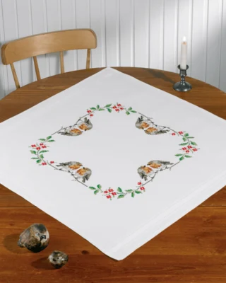 Kit Ricamo Uccelli 80 x 80 cm