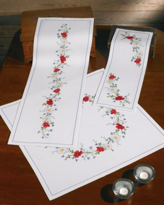 Kit da Ricamo Tovaglia Estiva 67 x 67 cm