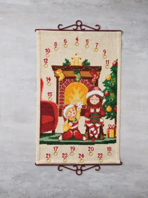 Kit da Ricamo Bambini vicino al Caminetto 5135/40 40 x 62 cm