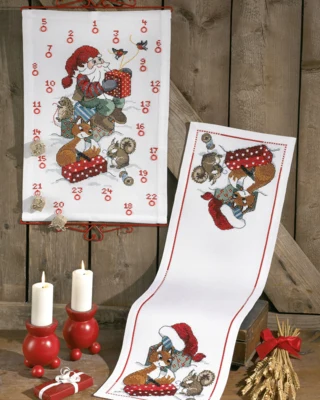 Kit per ricamo Folletto e scoiattolo 5125/38 38 x 58 cm