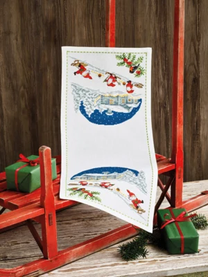 Kit da Ricamo Sci 27 x 65 cm