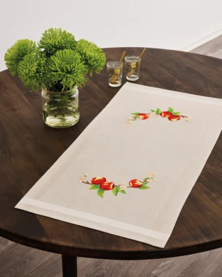 Kit Ricamo Mele 40x80cm