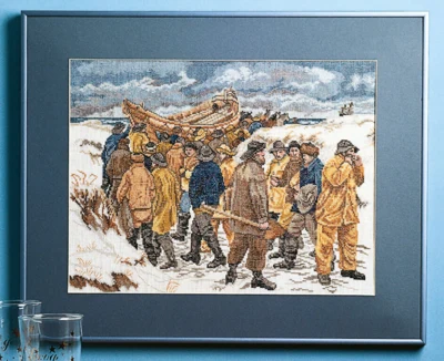 Kit da Ricamo Barca di Soccorso 47 x 38 cm