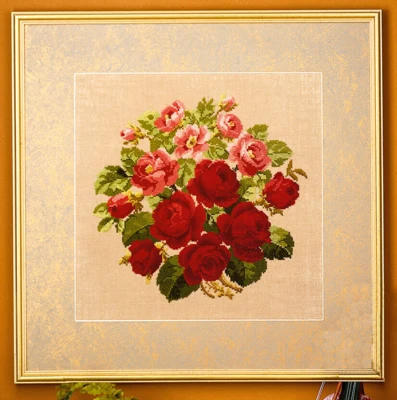 Kit da Ricamo Vecchie Rose 42x42 cm 5605/82